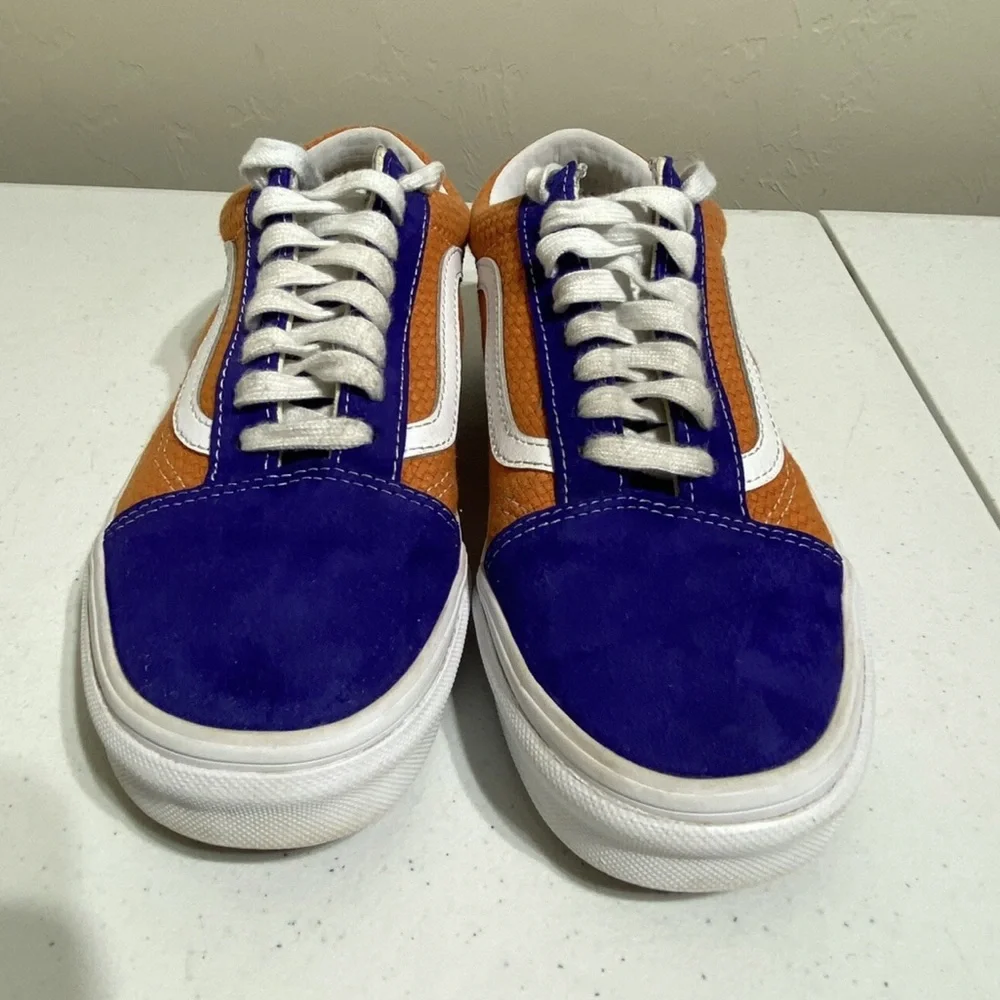 Vans Old Skool Low Top Sneakers Leather Suede Canvas Men’s Sz 6.5 Womens Sz 8 - Picture 3 of 8